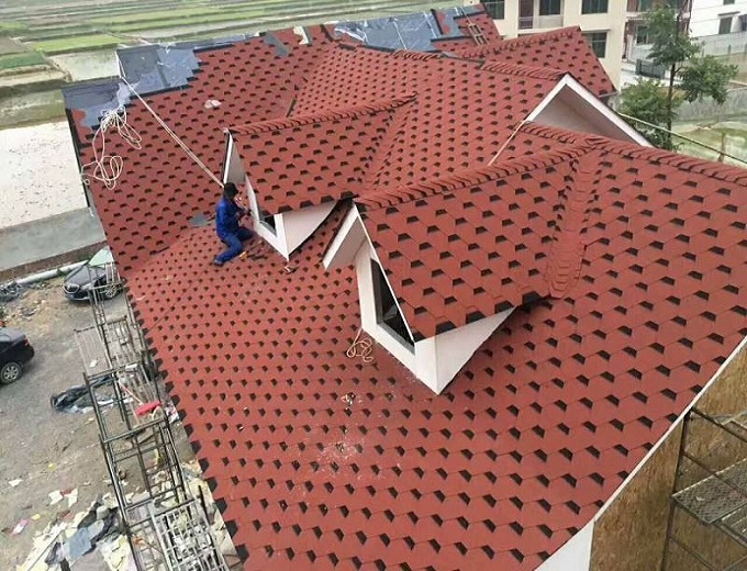北京楼顶树脂瓦改造施工案例